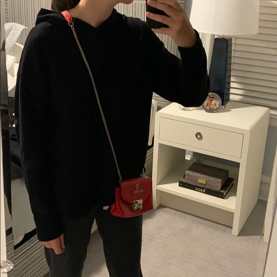 Red Valentino Bag With Silver Chain